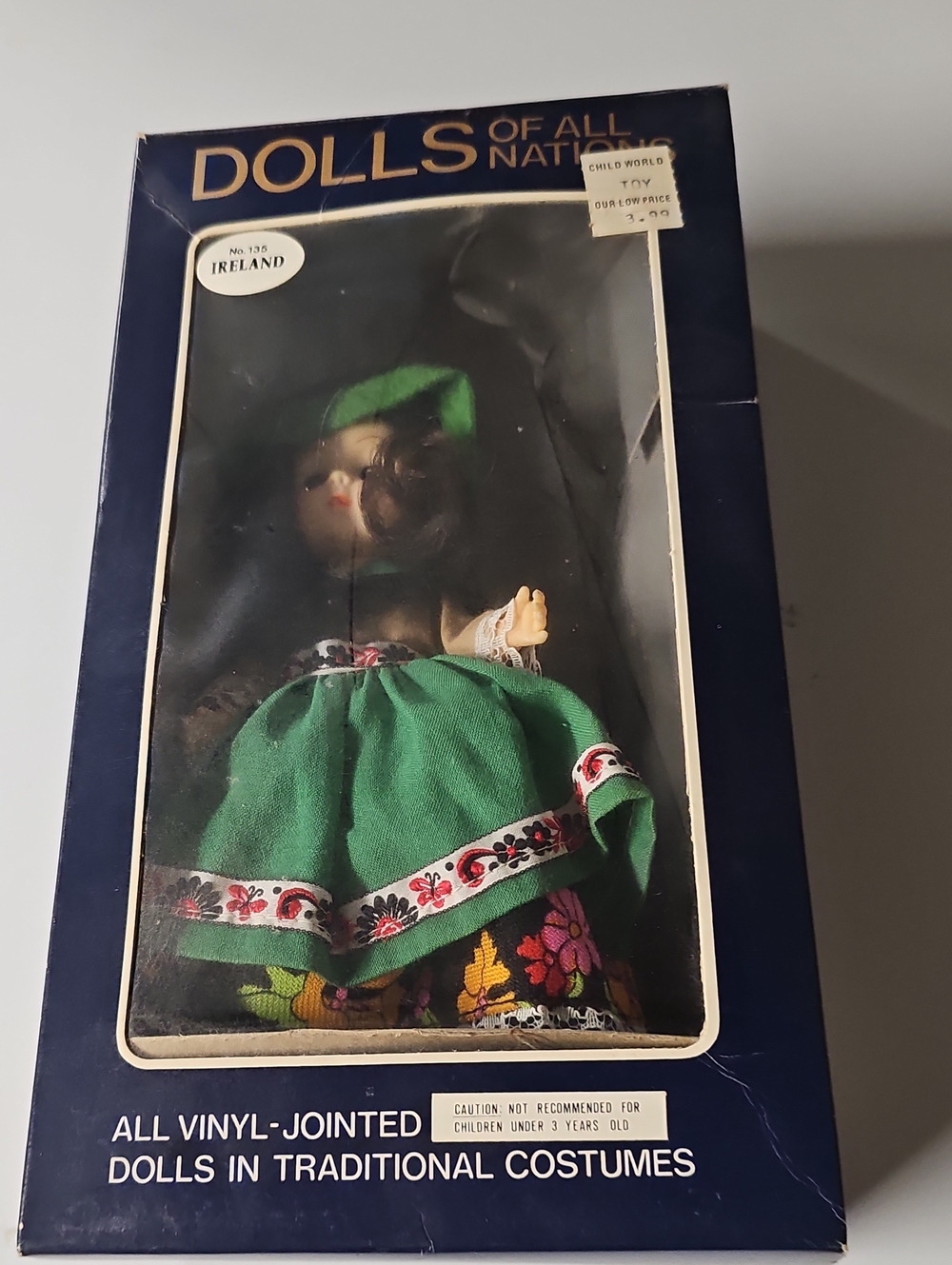 Vintage Dolls Of All Nations Ireland Doll Perfect Condition Original Box Over 40